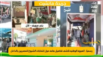 رسميًا.. الهيئة الوطنية تكشف تفاصيل هامة حول انتخابات الشيوخ للمصريين بالداخل 1